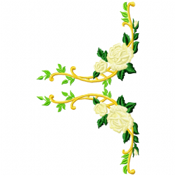 Flowers And Tree Embroidery Design 6 Flowers And Tree Embroidery Design 6